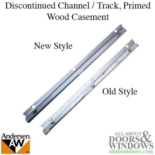 Discontinued Channel / Track, Primed Wood Casement, 1945-60 Metal Button