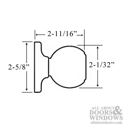 Kwikset 730CA-26 Circa Privacy Door Knob Bright Chrome Privacy Door Handle - Kwikset 730CA-26 Circa Privacy Door Knob Bright Chrome Privacy Door Handle