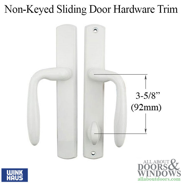 Botticelli Non-Keyed Entry, Winkhaus Sliding Door Hardware Trim - Botticelli Non-Keyed Entry, Winkhaus Sliding Door Hardware Trim