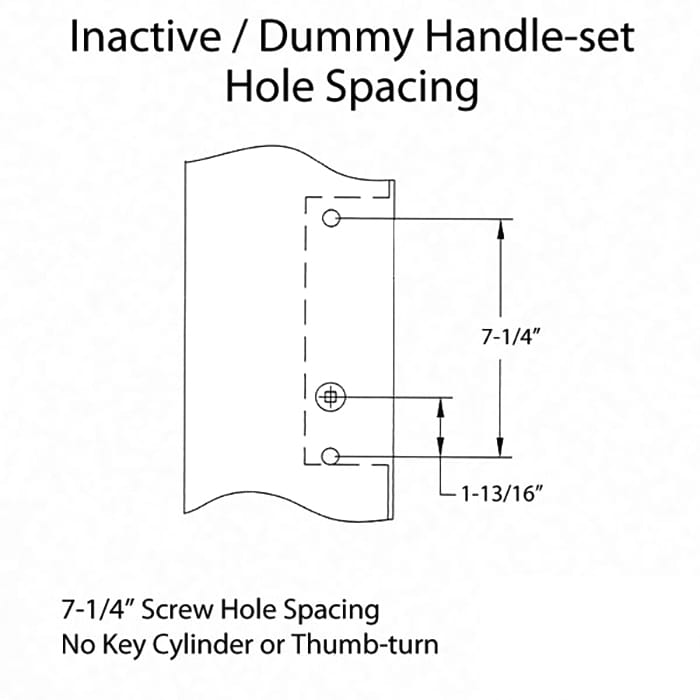 Marvin Door Handles For Passive Doors Inactive Dummy Door Handle Trim Satin Taupe Handles - Marvin Door Handles For Passive Doors Inactive Dummy Door Handle Trim Satin Taupe Handles