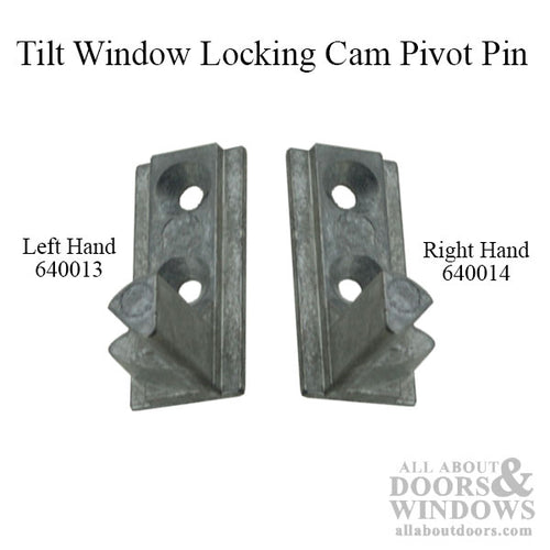 Tilt Window Pivot Pin for Locking Cam, old style, Left Hand - Mill Finish - Tilt Window Pivot Pin for Locking Cam, old style, Left Hand - Mill Finish