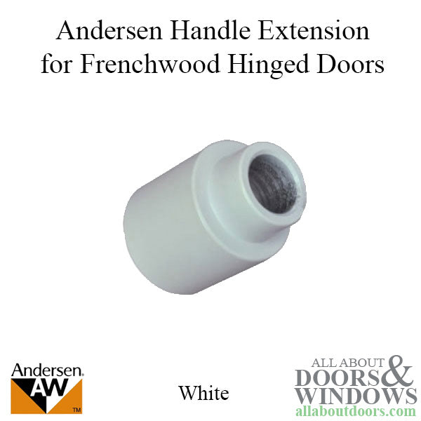 Andersen Handle Extender For Frenchwood Hinged Doors White - Andersen Handle Extender For Frenchwood Hinged Doors White