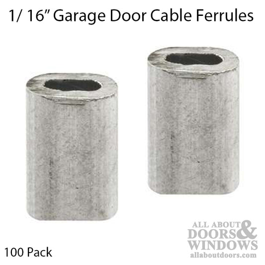 Cable Ferrules - Bulk - 1/16 Inch - 100 pcs