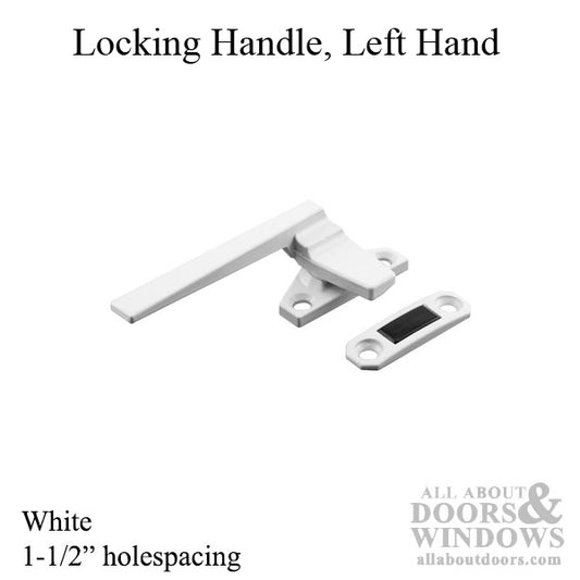 Locking Handle, Casement, Left Hand - White