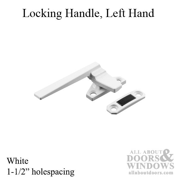 Locking Handle, Casement, Left Hand - White - Locking Handle, Casement, Left Hand - White