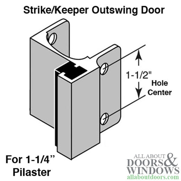 Outswing Door Strike Keeper Slide Latch - Outswing Door Strike Keeper Slide Latch