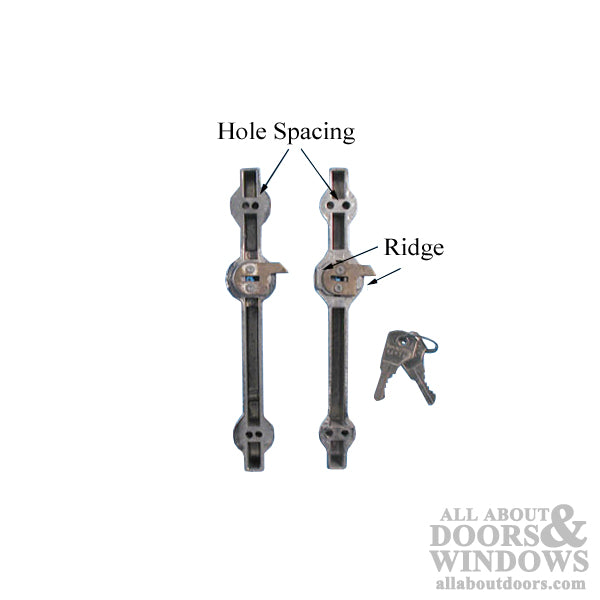 Daryl Patiorama Gold Handle  Outside Keyed  Pull - N/A - Daryl Patiorama Gold Handle  Outside Keyed  Pull - N/A