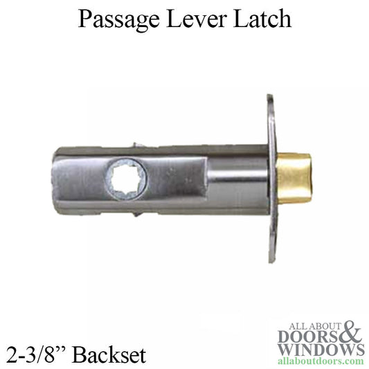 Passage Spring Latch with 2-3/8" Backset, for Lever Handles