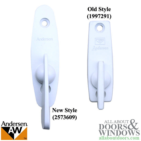 Old Style Patio Door Interior Thumb Latch - White - Old Style Patio Door Interior Thumb Latch - White