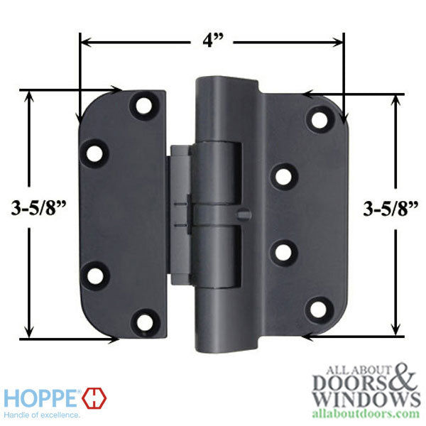 Hoppe F9714 2009 Set Hinge RHI / LHO Black - Hoppe F9714 2009 Set Hinge RHI / LHO Black