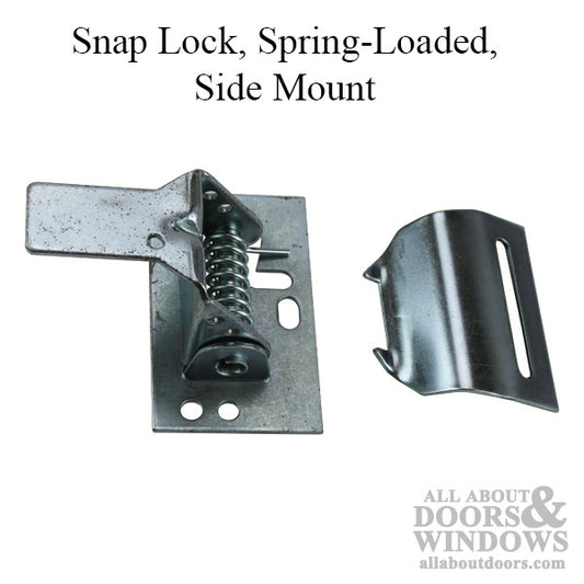 Snap Lock, Spring-Loaded, Side Mount