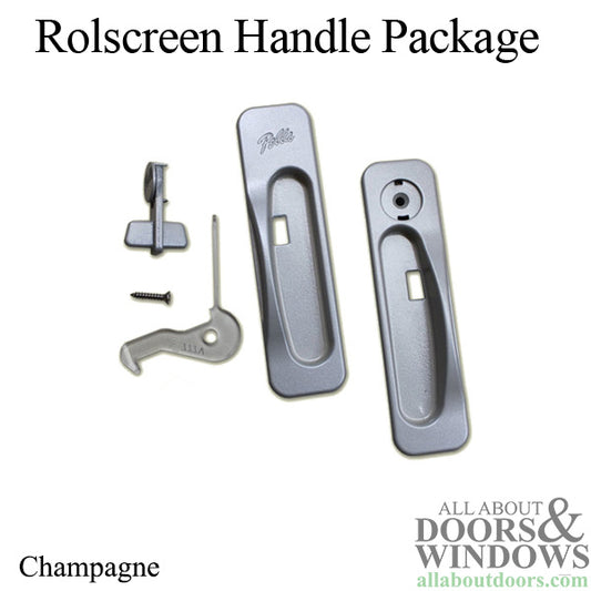 Pella Door Handle For Rolscreen Sliding Screen Door Champagne Handles With Latch