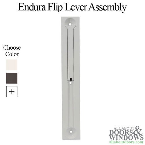 Double Door Flip Lever Assembly, 10-3/4 inch, Choose Color - Double Door Flip Lever Assembly, 10-3/4 inch, Choose Color