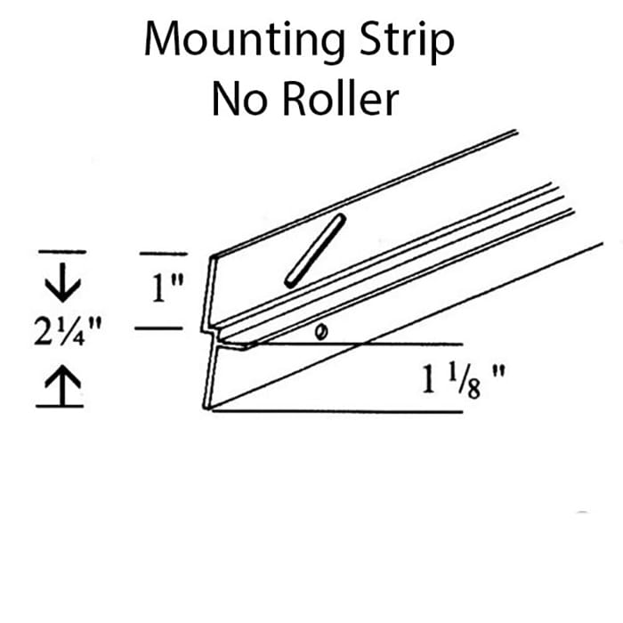 Mounting Strip for Top Roller Screen Door 36 Inch - Mounting Strip for Top Roller Screen Door 36 Inch