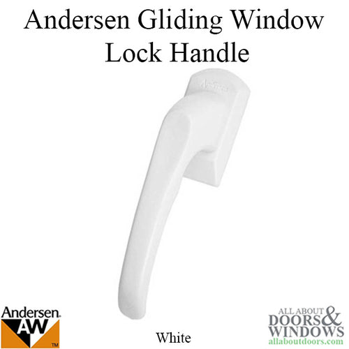 Gliding Window Lock Handle, Perma-Shield - White - Gliding Window Lock Handle, Perma-Shield - White