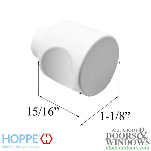 H-Knob, CES Euro Cylinder Thumbturn - Pure White - H-Knob, CES Euro Cylinder Thumbturn - Pure White