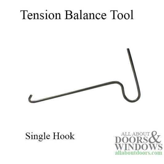 Sash Tensioning Balance Tool, Light Duty Non-Tilt Window, Single Hook