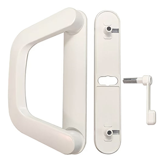 Milgard Classic Style Inside Handle Kit Vinyl Sliding Patio Glass Door Hardware 4-15/16" Screw Hole Spacing