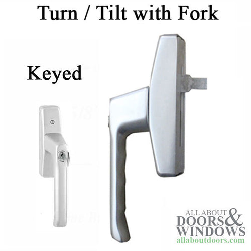 Hoppe London Tilt Turn, Keyed, Fork Style - Hoppe London Tilt Turn, Keyed, Fork Style