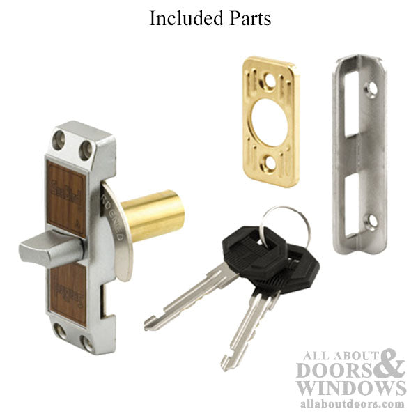 Patio Door Loop Lock, with Key - Aluminum - Patio Door Loop Lock, with Key - Aluminum