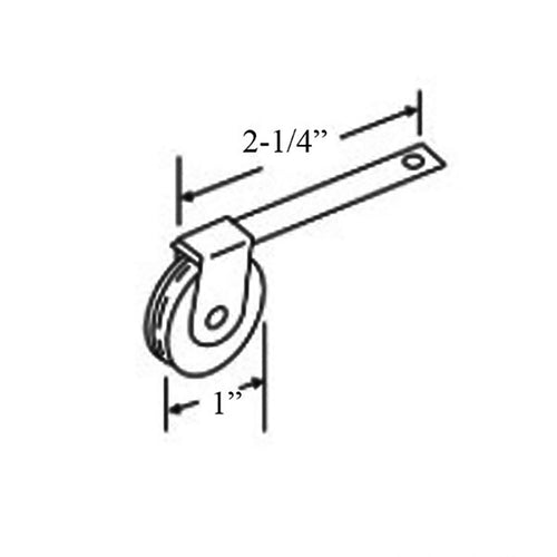 Straight Spring Tension Roller Assembly with 1