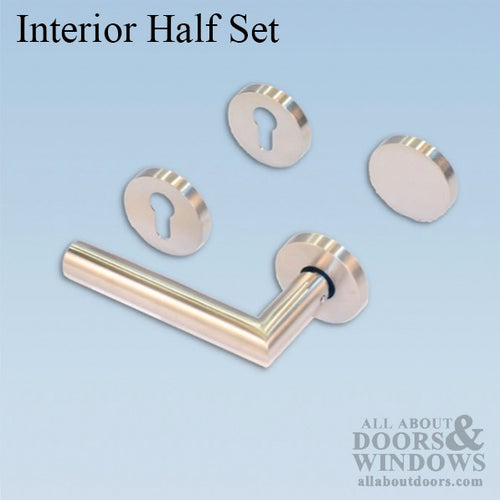 G-U / Ferco Belcanto Interior Handle Set, Key Operated Locks - Stainless Steel - G-U / Ferco Belcanto Interior Handle Set, Key Operated Locks - Stainless Steel