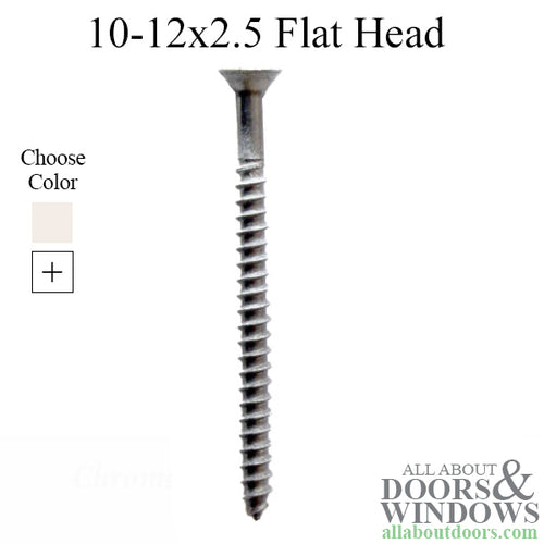 10-12 x 2.5 Flat Head, Phillips Drive, Type-A wood screw, 25 pack - 10-12 x 2.5 Flat Head, Phillips Drive, Type-A wood screw, 25 pack