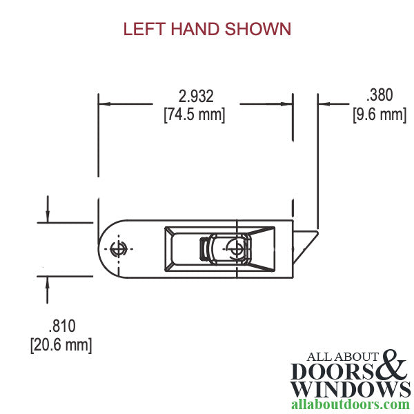 Truth Legacy Surface Mounted Tilt Latch - Truth Legacy Surface Mounted Tilt Latch