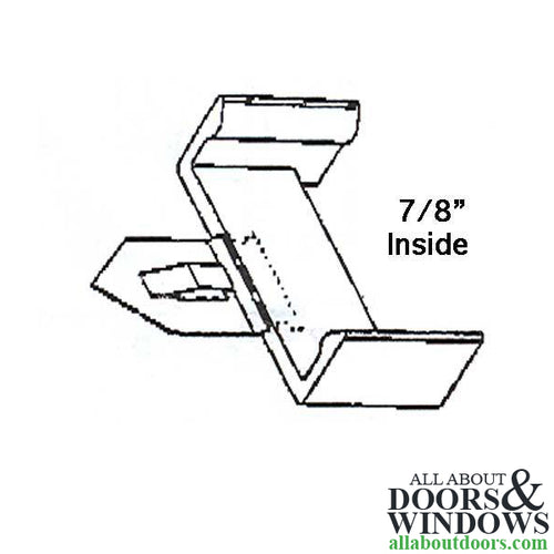 Window Grille, Single Ear - Clear, Metal Point - Window Grille, Single Ear - Clear, Metal Point