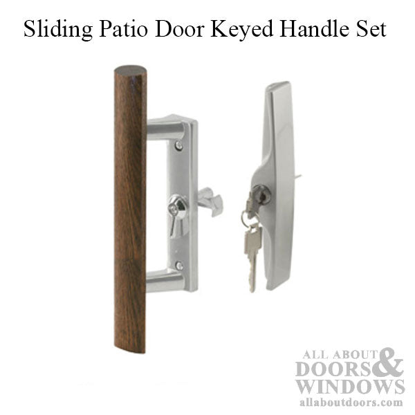 Sliding Patio Glass Door Handle Set Keyed Reversible Handing - Sliding Patio Glass Door Handle Set Keyed Reversible Handing