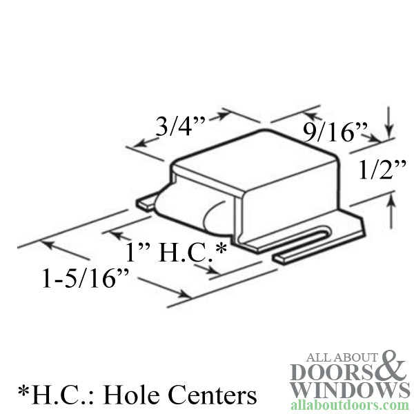 Shower Door Catch Stainless Steel Housing with Stainless Tip - Shower Door Catch Stainless Steel Housing with Stainless Tip