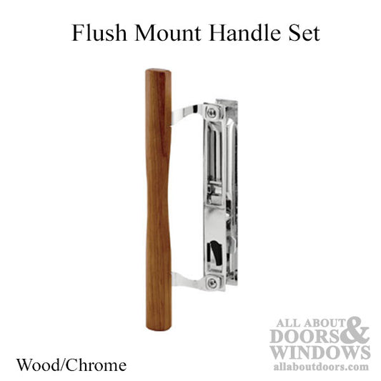 Handle Set - Sliding Patio Door, Flush Mount - Standard Hook