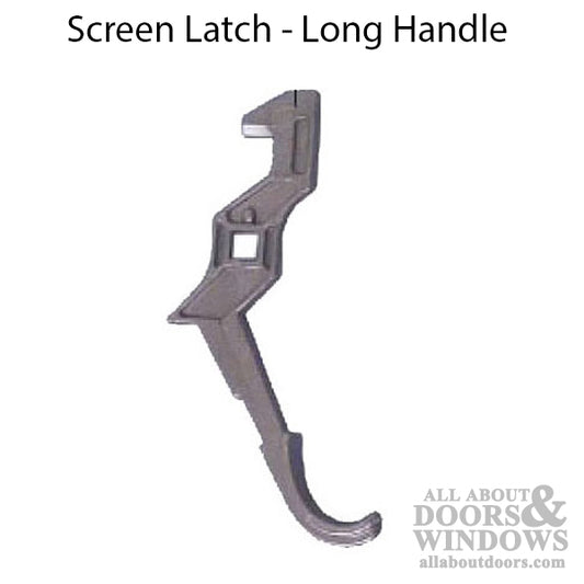 Pella Screen Door Latch Only - Long Handle, 897 SD - Bronze