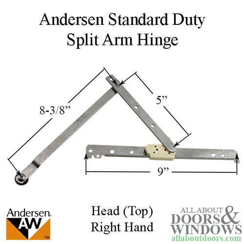 Andersen Standard Duty Right Handed Head Hinge, Enhanced Casement 1995-1998 - Andersen Standard Duty Right Handed Head Hinge, Enhanced Casement 1995-1998