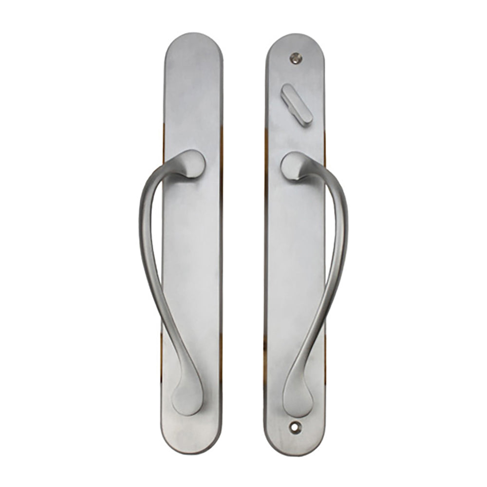 Marvin active Non-Keyed Ultimate Sliding French Door wide trim - Satin Chrome - Marvin active Non-Keyed Ultimate Sliding French Door wide trim - Satin Chrome