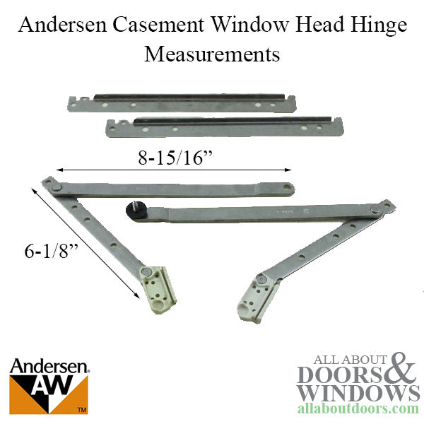 Enhanced Casement Split Arm Hinge, Head, Left, 1995-98 - Enhanced Casement Split Arm Hinge, Head, Left, 1995-98