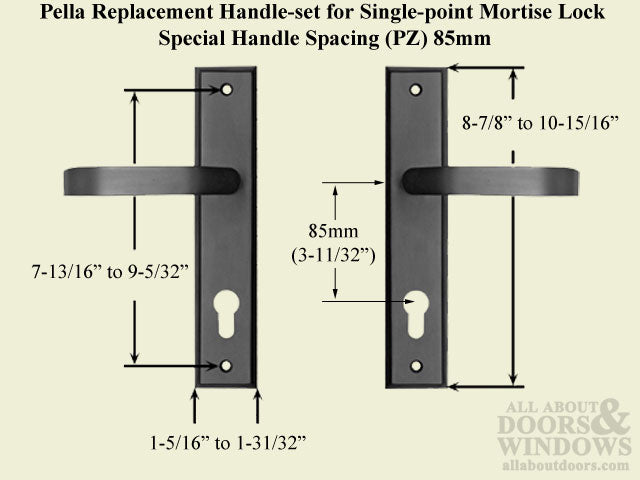 Special 85 mm PZ Replacement Handle Set Kit Choose Options - Special 85 mm PZ Replacement Handle Set Kit Choose Options