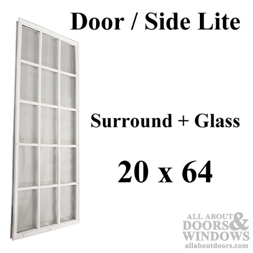 Therma-Tru 20 x 64 x 1/2 surround w/glass - 15  LITE - Therma-Tru 20 x 64 x 1/2 surround w/glass - 15  LITE