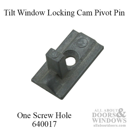 Tilt-In Window Locking Cam Pivot Pin, 1 hole Tilt Stud for Tilt-In wood windows - Zinc Diecast - Tilt-In Window Locking Cam Pivot Pin, 1 hole Tilt Stud for Tilt-In wood windows - Zinc Diecast