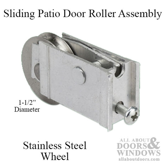 Sliding Glass Door Roller Steel Wheel 1.5 Inch Steel Wheel Extruded Sliding Glass Door Roller