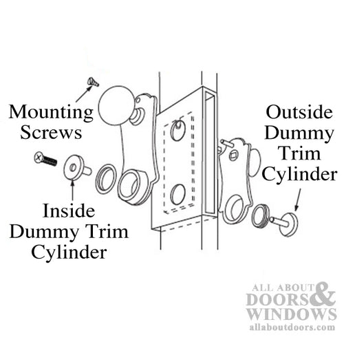 Marks Full Dummy Handleset Marks Series 9215 Unilock Door Handle - Marks Full Dummy Handleset Marks Series 9215 Unilock Door Handle
