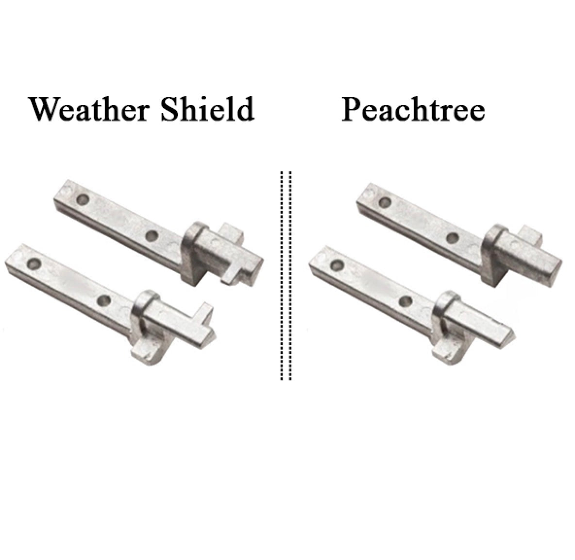 Peachtree 300 Series Double Hung Window Pivot Pin, New Style, Mill Finish, Pair - Peachtree 300 Series Double Hung Window Pivot Pin, New Style, Mill Finish, Pair