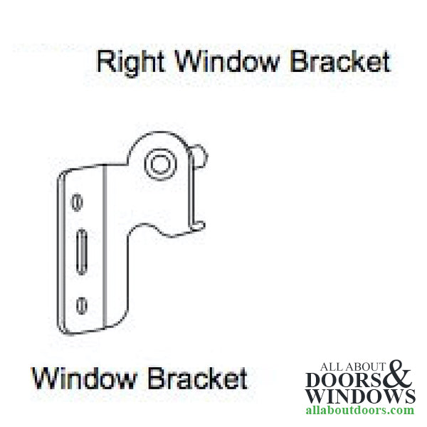 Weather Shield  Visions 2000 Basement window Top Sash Bracket, RH - Weather Shield  Visions 2000 Basement window Top Sash Bracket, RH