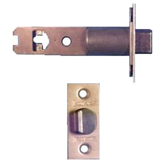Kwikset Springlatch, 2-3/4, Square Face - Brass