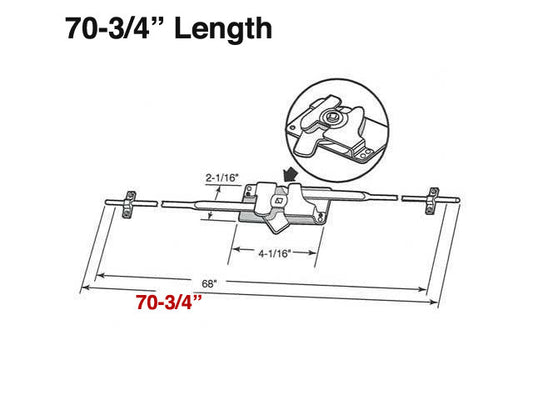 Rv camper com- partment Lock, 3-point