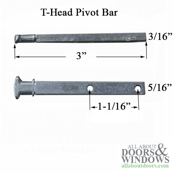 Alside Tilt Window Pivot Bar, 3