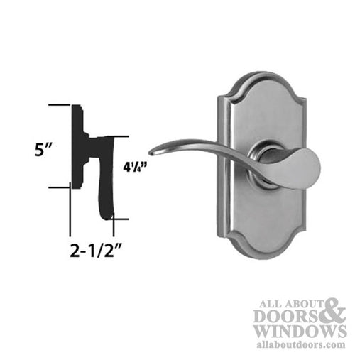 Weslock Bordeau Privacy Door Lever Left Hand Weathered Pewter Door Lever - Weslock Bordeau Privacy Door Lever Left Hand Weathered Pewter Door Lever