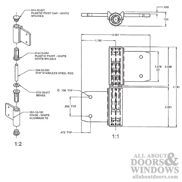 Flag Hinge for Security and Commercial Doors - Flag Hinge for Security and Commercial Doors