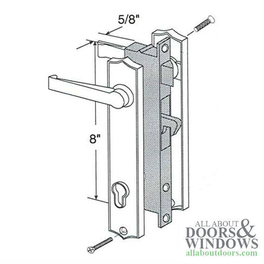 Security Door Mortise Lock 1 Inch Backset