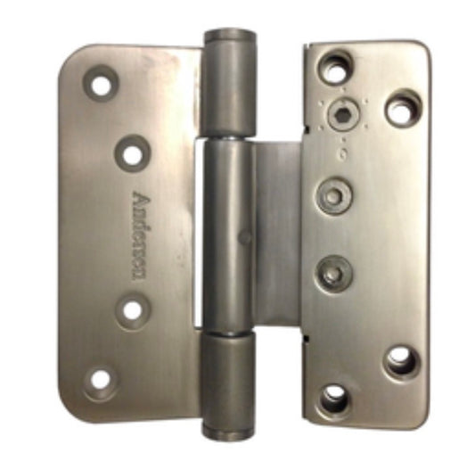 Andersen 200 Series  Vertical Adjustable  Set  Hinge  Left  Satin Nickel